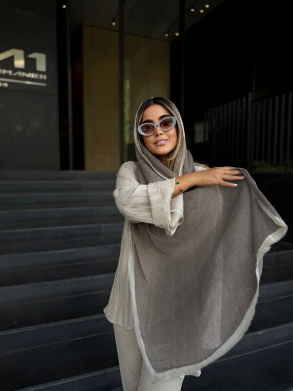 شال حریر لبه دار نوتردام⚜️ - Image 6