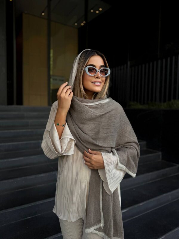 شال حریر لبه دار نوتردام⚜️ - Image 7