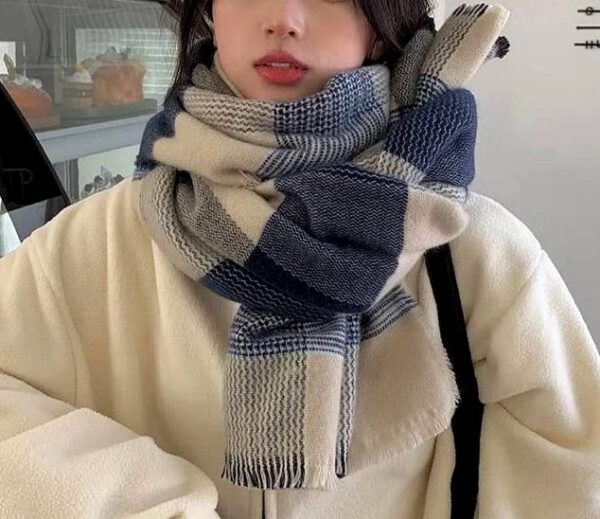 شال zara navy - Image 3