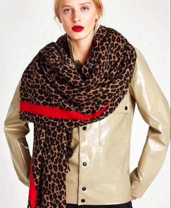 شال پلنگی red zara