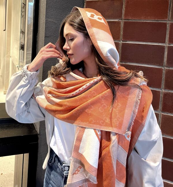 شال موهر دو رو gucci
