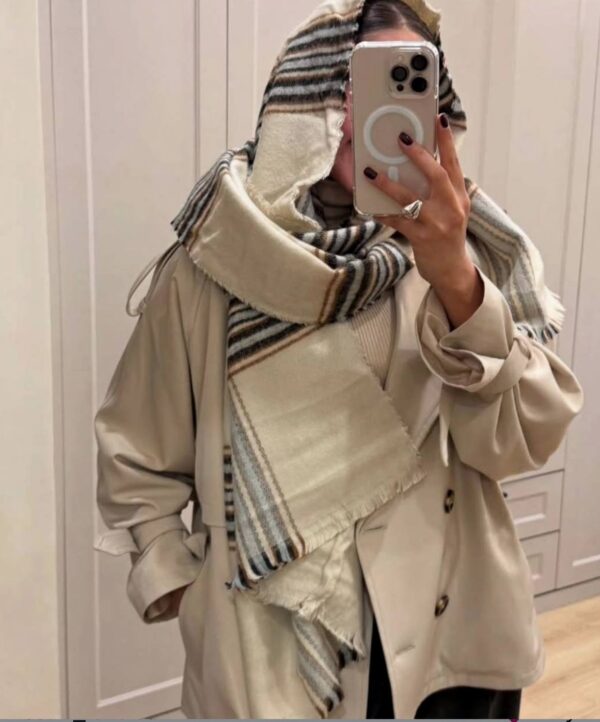 شال موهر zara gray